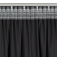 Kép 4/11 - Marion modern fekete függöny Fekete 140x270 cm 7