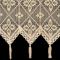 Kép 6/7 - Martha vitrázs függöny Világosbézs 30x150 cm 4