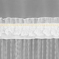 Kép 8/9 - Megan díszes fényáteresztő függöny Fehér 140x250 cm 4