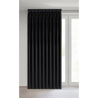 Kép 3/11 - Melanie bársony sötétítő függöny Fekete 125x270 cm 1