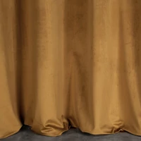 Kép 2/11 - Melanie bársony sötétítő függöny Mézsárga 140x270 cm 6