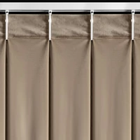 Kép 8/11 - Melanie bársony sötétítő függöny Sötét bézs 80x270 cm 9