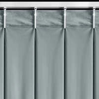 Kép 10/11 - Melanie bársony sötétítő függöny Szürke 80x270 cm 10