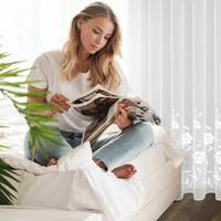 Kép 5/9 - Natali fényáteresztő függöny Fehér 350x250 cm 8