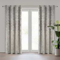 Kép 1/10 - Raja bársony sötétítő függöny Acélszürke 140x250 cm