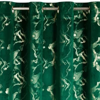 Kép 8/10 - Raja bársony sötétítő függöny Sötétzöld 140x250 cm 3