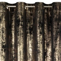 Kép 7/9 - Renia bársony sötétítő függöny Fekete 140x250 cm 3