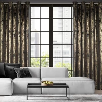 Kép 3/9 - Renia bársony sötétítő függöny Fekete 140x250 cm 7