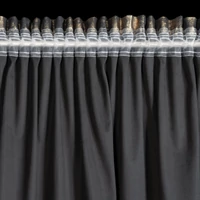 Kép 7/11 - Renia bársony sötétítő függöny Fekete 140x270 cm 9