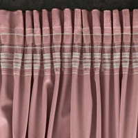 Kép 7/11 - Rosa bársony sötétítő függöny Rózsaszín 135x300 cm 9