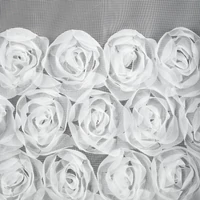 Kép 3/5 - Roses Eva Minge függöny Fehér 350x160 cm 2
