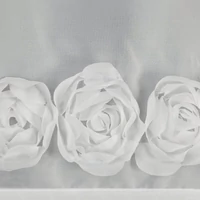 Kép 6/7 - Roses Eva Minge függöny Fehér 40x150 cm 4