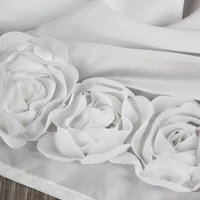 Kép 7/7 - Roses Eva Minge függöny Fehér 40x150 cm 5