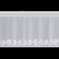 Kép 2/7 - Roses Eva Minge függöny Fehér 40x150 cm 6