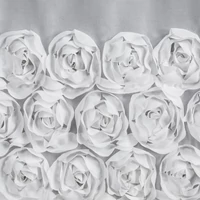 Kép 5/10 - Roses Eva Minge függöny Fehér 400x160 cm 4