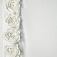 Kép 9/10 - Roses Eva Minge függöny Krémszín 140x270 cm 4