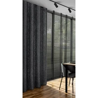 Kép 3/10 - Selma Eva Minge függöny Fekete 135x250 cm 1