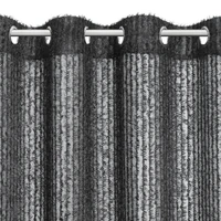 Kép 8/10 - Selma Eva Minge függöny Fekete 135x250 cm 4