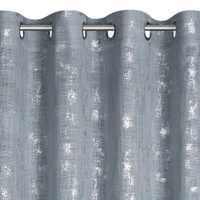 Kép 8/10 - Solana öko stílusú sötétítő függöny Világoskék 140x250 cm 3