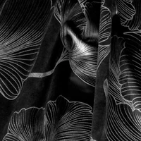 Kép 8/11 - Stella bársony sötétítő függöny Fekete 140x300 cm 10