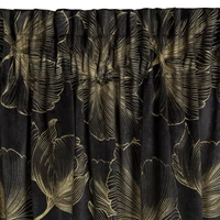 Kép 10/11 - Stella bársony sötétítő függöny Fekete 140x300 cm 4