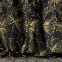 Kép 5/11 - Stella bársony sötétítő függöny Fekete 140x300 cm 8