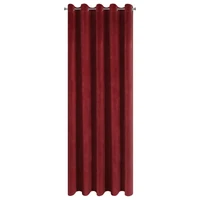 Kép 6/10 - Villa bársony sötétítő függöny Sötét vörös 140x250 cm 2