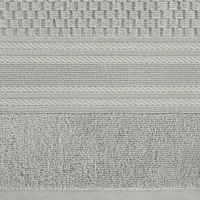 Kép 3/4 - Davos csíkos törölköző Ezüst 30x50 cm 2