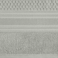 Kép 3/4 - Davos csíkos törölköző Ezüst 50x90 cm 2