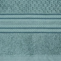 Kép 3/4 - Davos csíkos törölköző Sötét menta 50x90 cm 2