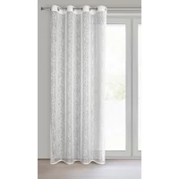 Kép 2/9 - Mera jacquard dekor függöny Fehér 140x250 cm 1