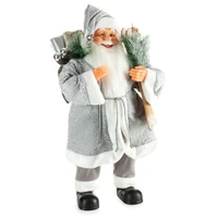 Kép 1/2 - Mikulás figura 80a Ezüst 80 cm