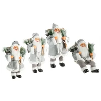 Kép 2/2 - Mikulás figura 80a Ezüst 80 cm 1