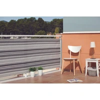 Kép 1/4 - BALCONY CITY - Exkluzív belátáskorlátozó erkélyháló 0,9 x 3 m szürke-fekete