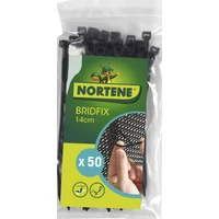 Kép 1/4 - BRIDFIX - Többfunkciós gyorskötöző 14 cm fekete (50 kötöző/csomag)