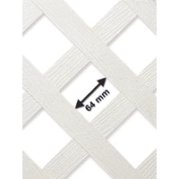 Kép 8/9 - CLASSIC - Klasszikus térelválasztó panel. 1 x 2 m fehér