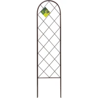 Kép 1/10 - CLASSIC METAL TRELLIS - Színes félköríves növényfuttató 0,3 x 1,2 m barna