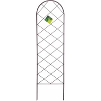 Kép 1/10 - CLASSIC METAL TRELLIS - Színes félköríves növényfuttató 0,42 x 1,5 m barna