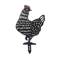 Kép 2/3 - COKOT Tonka  - Dekoratív tyúk sziluett, 35 x m.64 cm, fekete - piros