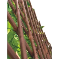 Kép 3/5 - EXTENSY GREEN  - Kihúzható apácarács műlevelekkel borítva, 0,9 x 1,8 m, zöld-barna hátsó rész