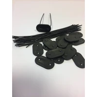 Kép 3/3 - FIXCANE - Speciális rögzítő mű nádfonatokhoz fekete (20 darab / csomag)