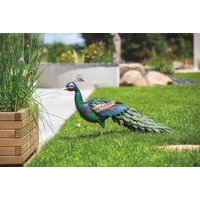 Kép 3/6 - PEACKY  - Stilizált dekoratív páva figura, 28 x 94 x m.52 cm, színes