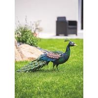 Kép 5/6 - PEACKY  - Stilizált dekoratív páva figura, 28 x 94 x m.52 cm, színes