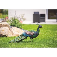 Kép 6/6 - PEACKY  - Stilizált dekoratív páva figura, 28 x 94 x m.52 cm, színes