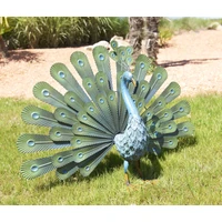 Kép 2/4 - PEACOCK - Stilizált páva figura legyezőszerű tollakkal 0