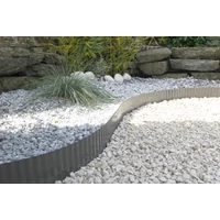 Kép 1/3 - STEELY BORDURA - Galvanizált acél ágyásszegély 0,14 x 6 m antracit
