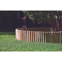 Kép 2/3 - TALOS ROLL  - Rönk jellegű fa ágyásszegély  Ø 5 x 20 x 150 cm natúr