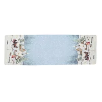 Kép 2/3 - Alpesi éjszaka gobelin asztali futó 37x100 cm ezüst lurex 1