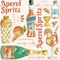 Kép 1/3 - Aperol Spritz szalvéta 3 rétegű 20 db/csomag - koktélszalvéta