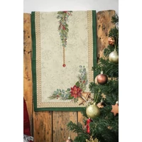 Kép 3/5 - Bells gobelin asztali futó csengős 37x100 cm arany lurex 2